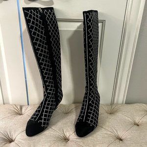 Chanel Knee-High Boots Size 38C